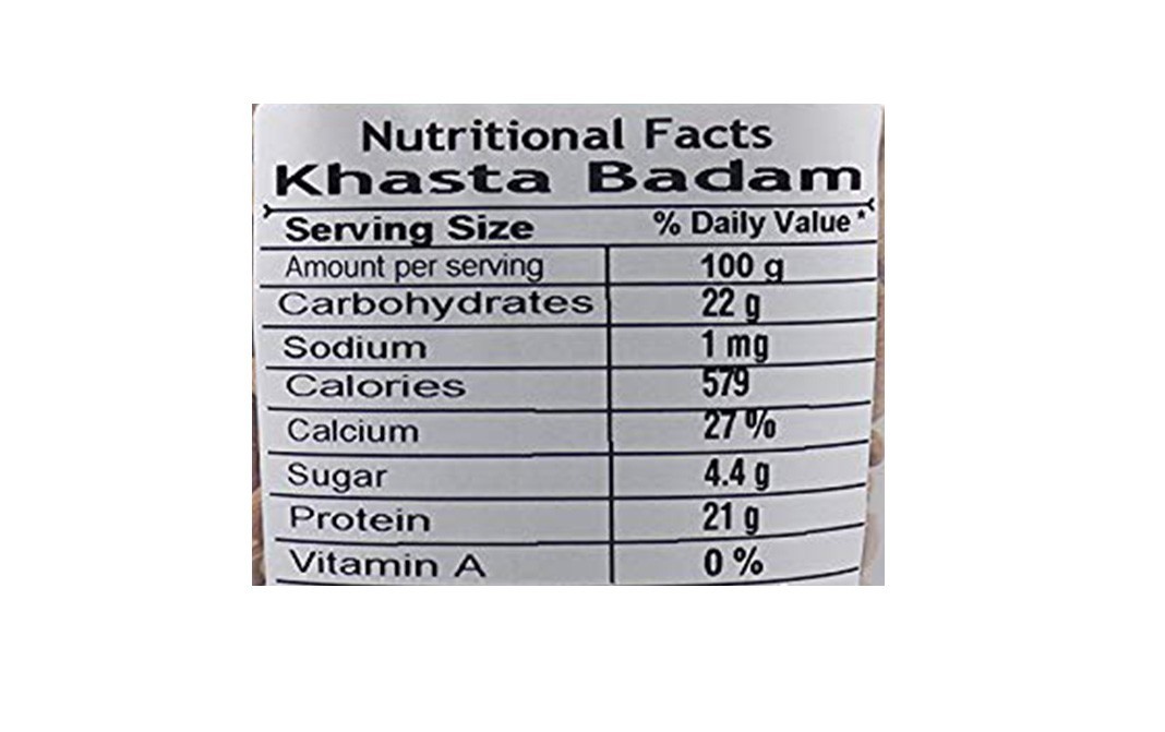 Leeve Dry fruits Khasta Badam    Pack  400 grams